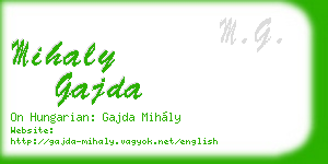 mihaly gajda business card