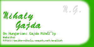 mihaly gajda business card